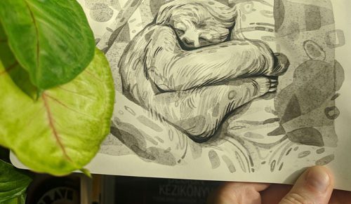 Artystka zadedykowała swoje rysunki z wyzwania „Inktober” Davidowi Attenborough!