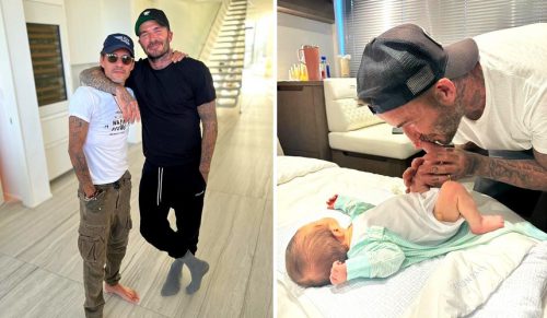 David Beckham poznał nowonarodzone dziecko swojego przyjaciela, Marca Anthony’ego!