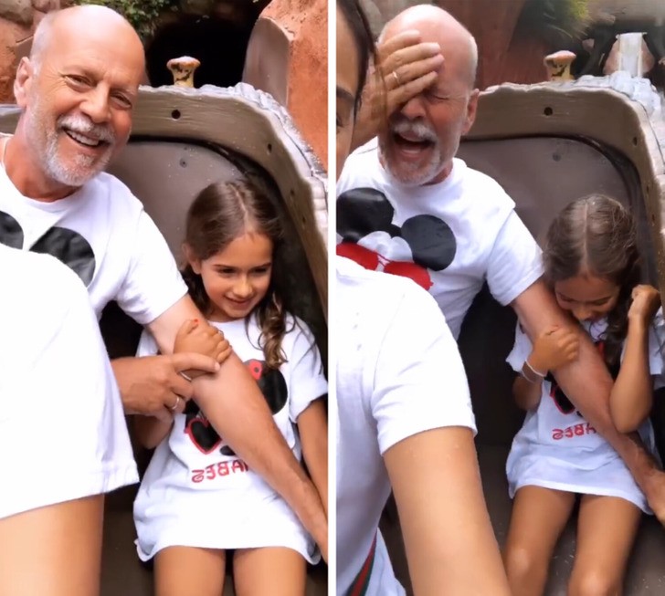 Bruce Willis śmieje się, tworząc nowe wspomnienia ze swoją córką podczas walki z demencją!