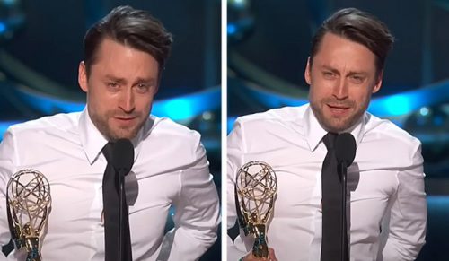 Kieran Culkin wygłasza emocjonalne przemówienie na gali Emmy, doprowadzając żonę do łez!