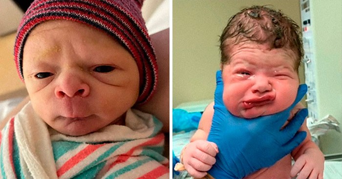 30 rodziców udostępnia zdjęcia, na których ogłaszali narodziny dziecka vs. jak naprawdę wyglądały!