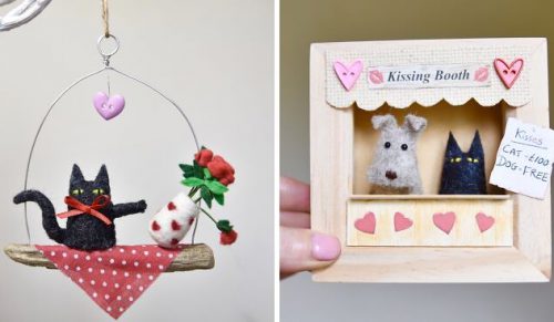 Oto miniaturowe, ręcznie szyte ozdoby ze zwierzakami na każdą okazję!