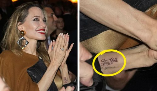 Angelina Jolie pokazała nowy tatuaż, a ludzie zauważyli, że jest on powiązany z wyjątkową osobą!