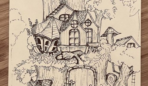 15 pomysłowych rysunków magicznych domów!