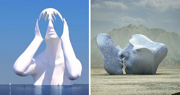 Cyfrowa kraina czarów Chada Knighta: 30 surrealistycznych rzeźb 3D!
