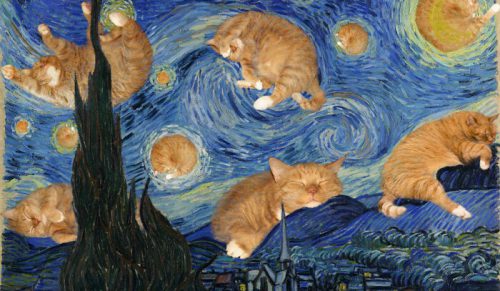 Artystka odtwarza słynne dzieła sztuki, wykorzystując swojego kota!