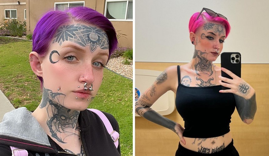 Kobieta nie mogła znaleźć pracy ze względu na tatuaże na twarzy i uważa, że to dyskryminacja!