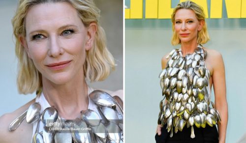 Jaki jest powód, dla którego top Cate Blanchett zrobiony ze 102 srebrnych łyżek?