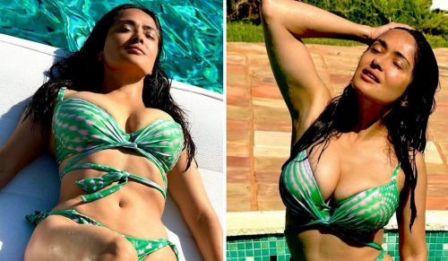 Salma Hayek eksponuje swoje ciało na zdjęciach w bikini — ludzie zauważają to samo!