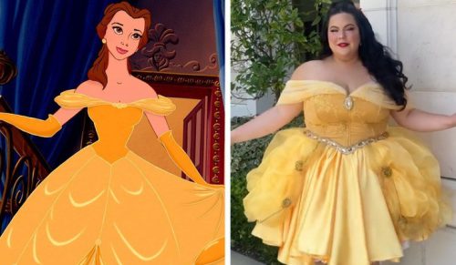 Influencerka plus-size odtwarza stroje Disneya (i inne), aby pasowały do ​​jej realistycznego typu sylwetki!