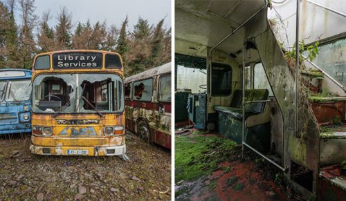 30 zdjęcia opuszczonych autobusów, które miały być używane w irlandzkim muzeum!