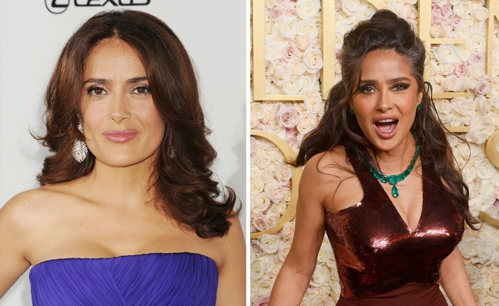 58-letnia Salma Hayek uznana za „oszałamiającą” za dumne zaprezentowanie swoich siwych włosów na czerwonym dywanie!