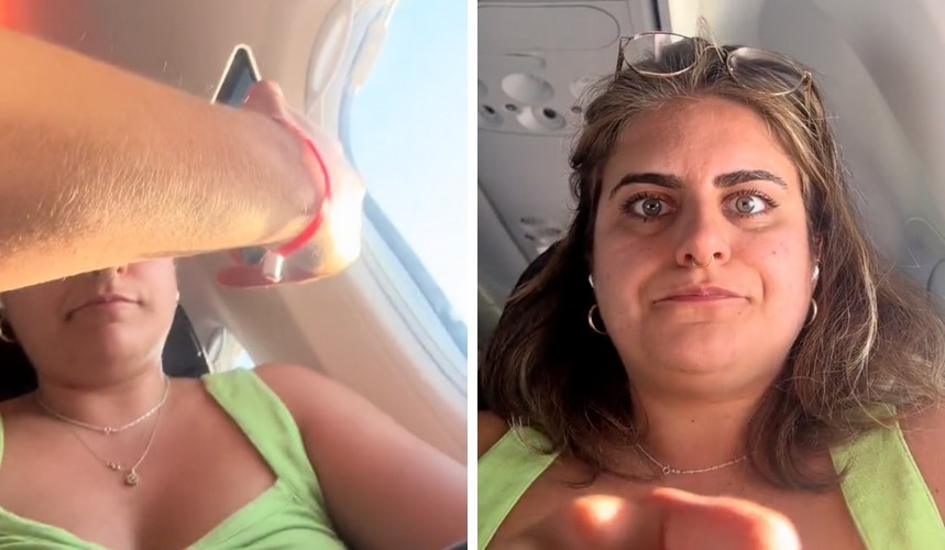 Pasażer terroryzuje kobietę podczas 3-godzinnego lotu, aby zrobić zdjęcia chmur, wywołując gorącą debatę!