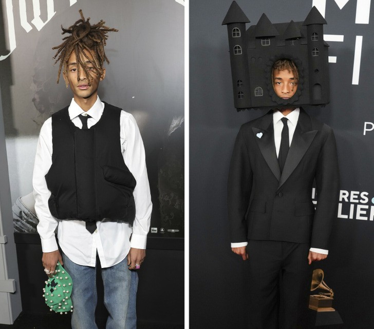 Syn Willa Smitha zostaje wyśmiewany za noszenie nakrycia głowy w kształcie zamku!