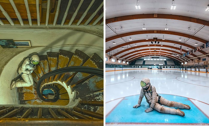 „Samotny astronauta”: uchwycenie autoportretów w niszczejących, opuszczonych środowiskach!