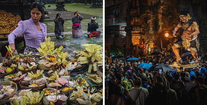 Fotograf udokumentował tętniący życiem i duchowy spektakl znany jako Galungan!