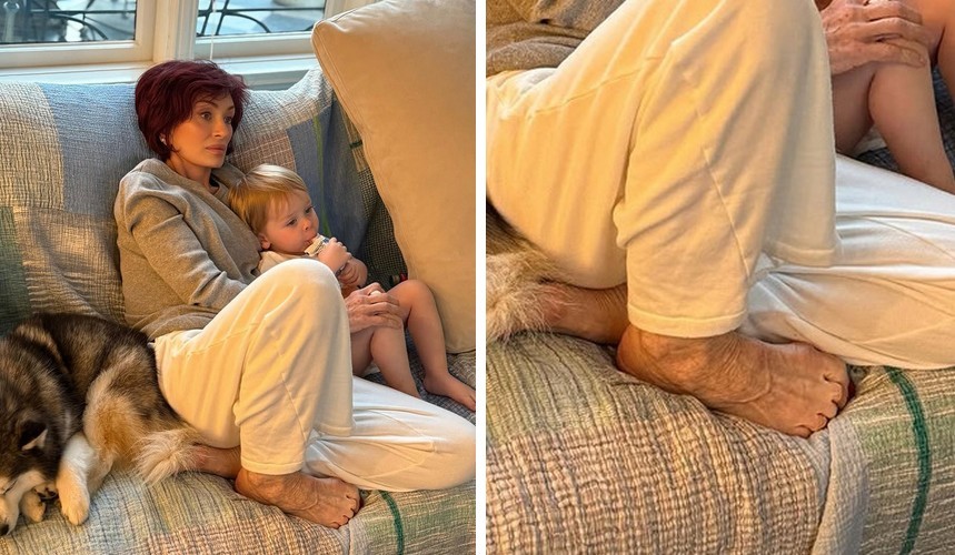 Sharon Osbourne publikuje słodkie zdjęcie, ale ludzie mówią tylko o jej stopach!