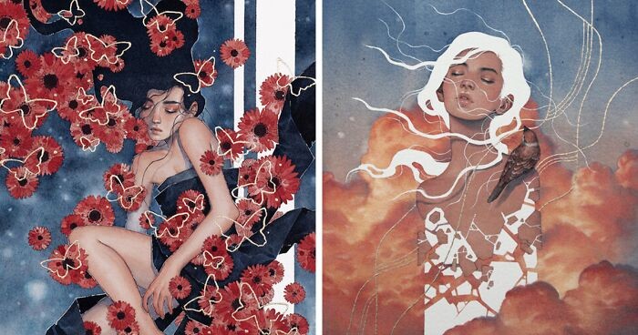 25 akwarelowych prac tego australijskiego artysty, które wydają się łagodną ucieczką!