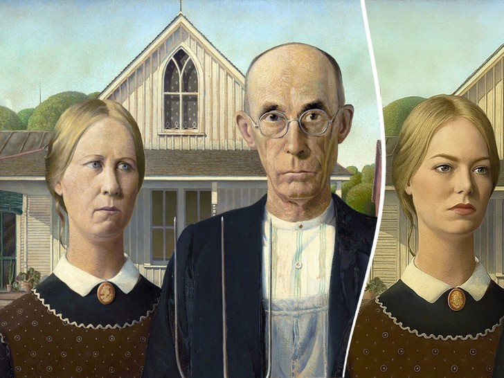 Oto jak wyglądałyby 24 słynne obrazy, gdyby przedstawiały gwiazdy Hollywood!