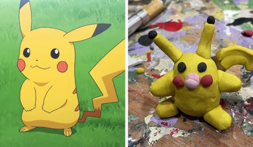 30 glinianych rzeźb Pokémonów, choć są przezabawnie kiepskie, ale ludzie je uwielbiają!