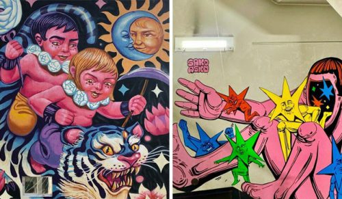 „SakoAsko” namalował 23 murale, które eksplorują ludzkie wybory poprzez surrealistyczną sztukę!