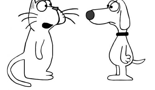 Rysownik tworzy proste, śmieszne komiksy (27 obrazków)