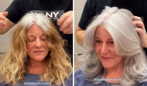 30 osób przed i po odrzuceniu farbowania – naturalne siwe włosy