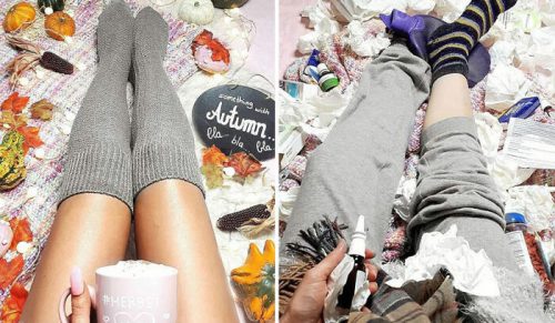 Kobieta parodiuje social media i odkrywa prawdę kryjącą się za idealnymi zdjęciami na Instagramie