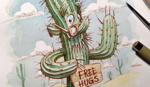 35 ilustracji rosyjskiego artysty: mroczny humor i niepokojące motywy