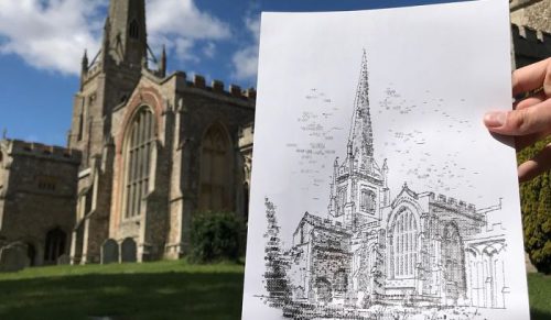 Młody artysta rysuje na maszynie do pisania – 30 imponująco dopracowanych prac