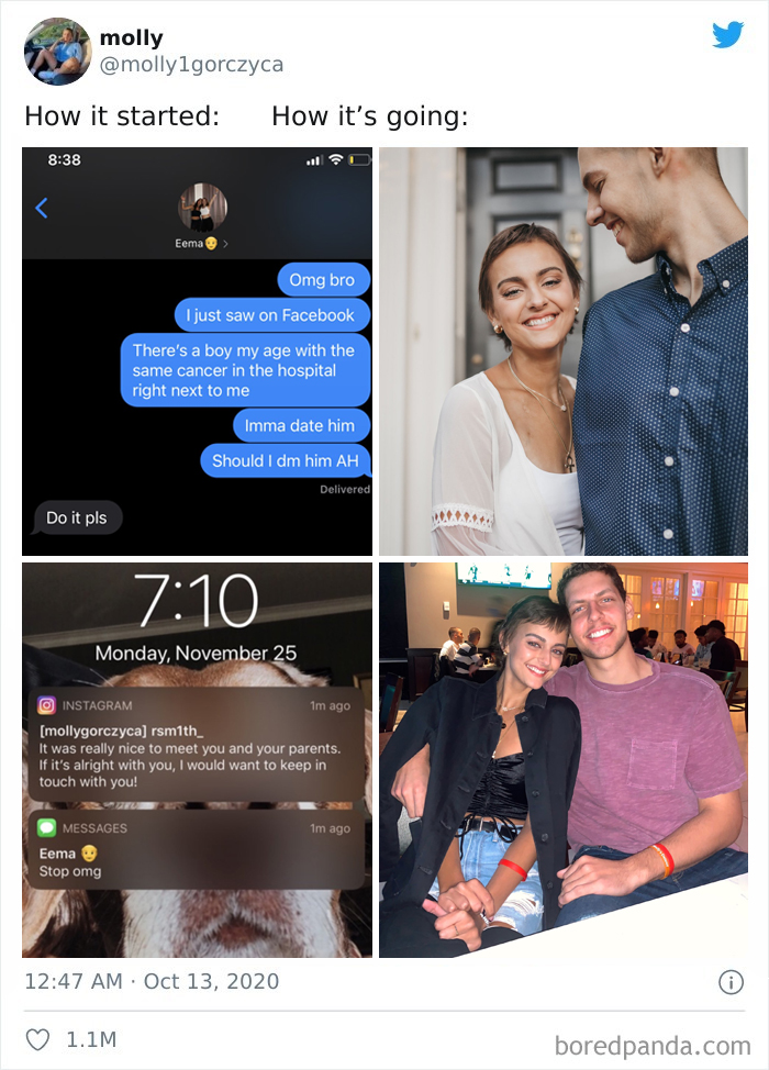 Ludzie dzielą się najbardziej rozczulającymi historiami „jak to się zaczęło vs jak to się skończyło”