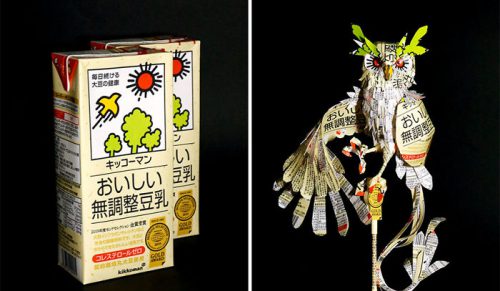 15 opakowań przerobionych na zdumiewające rzeźby przez Harukiru