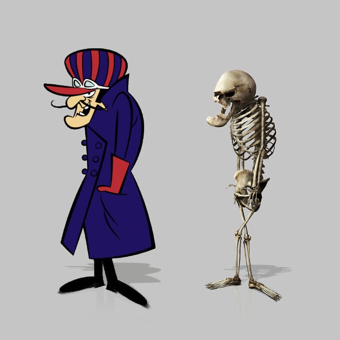 Dastardly skeleton