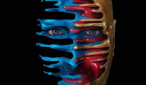 Włoski artysta używa własnego ciała jako płótna, tworząc przekonujące iluzje optyczne