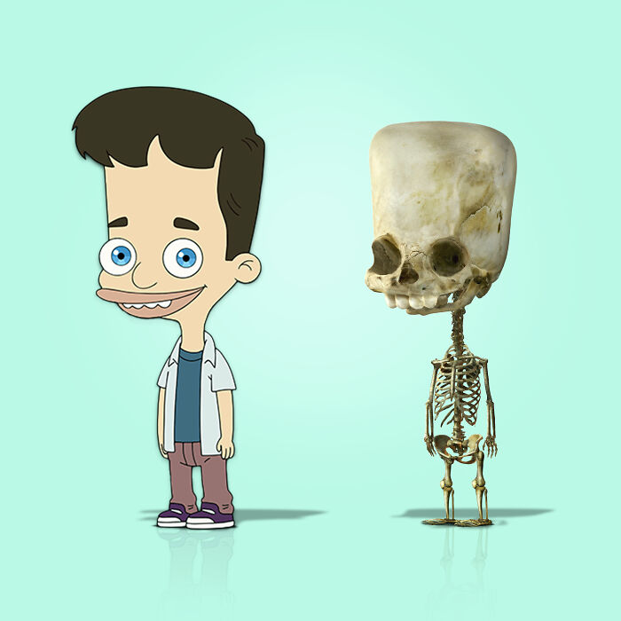 Nick Big Mouth skeleton