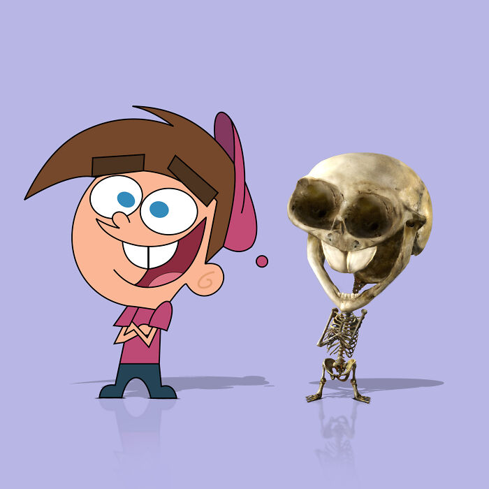 Timmy Turner skeleton