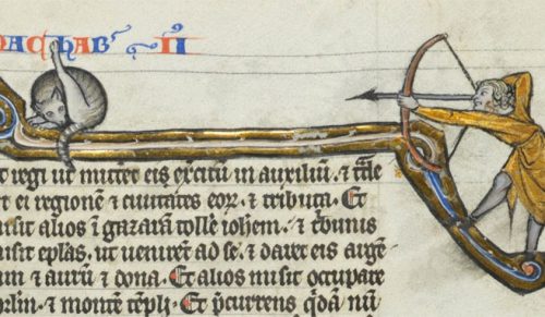 10 średniowiecznych obrazów pokazujących koty zajęte lizaniem własnych pup