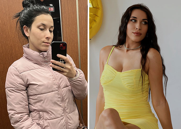 A woman transforms her style and confidence after leaving an unhappy marriage.