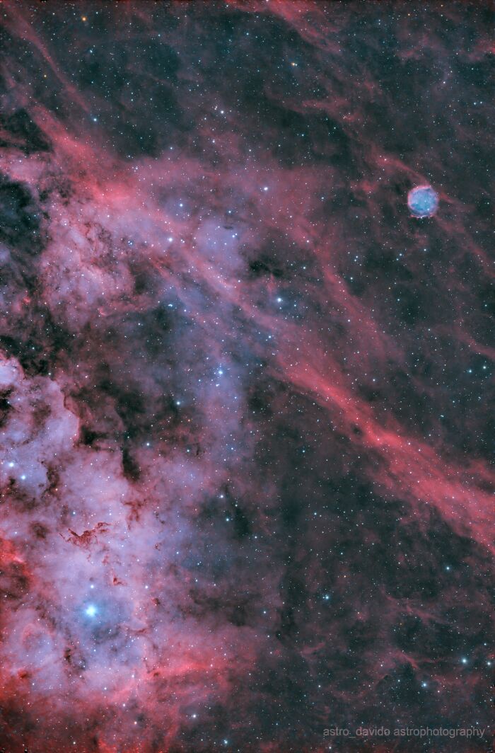 Backyard astrophotography showing a vibrant star field and nebula in Kentucky