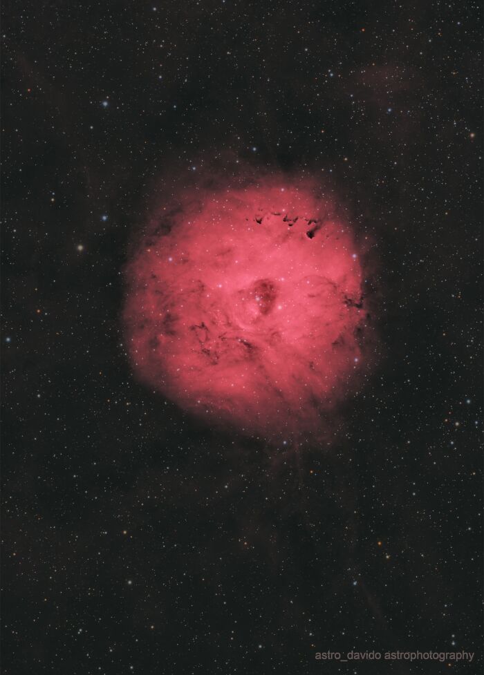 Red emission nebula captured in stunning astrophotos from Kentucky backyard