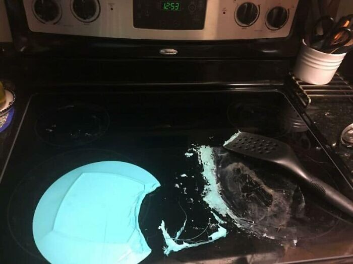 When You Come Home Late From Work And Husband Announces He Might Have Had A Little Accident Making Dinner