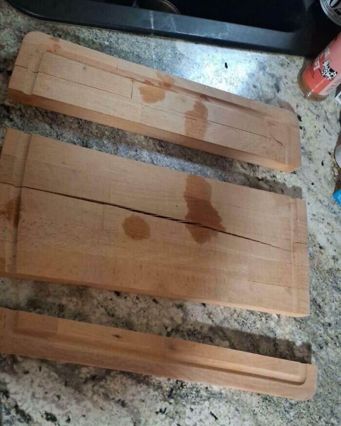 My Wife Decided To Wash Our New Cutting Board