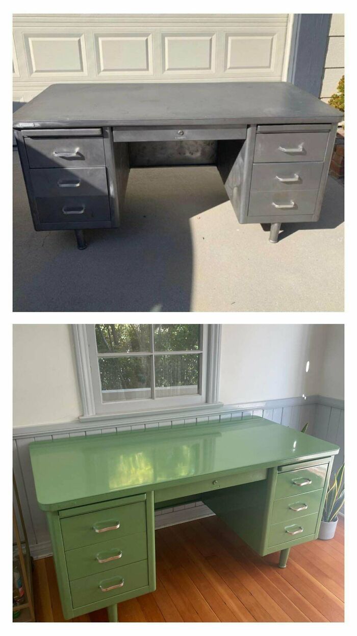 Fixed Up An Old Tanker Desk! These Things Last Forever