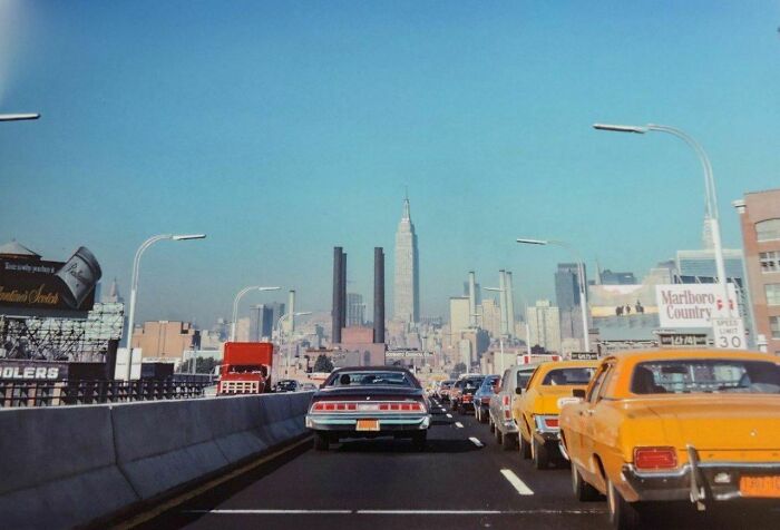 On The Long Island Highway New York 1974