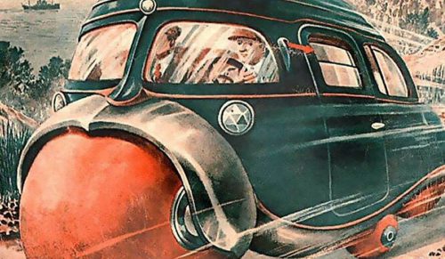 70 retrofuturystycznych obrazów pokazujących, jak ludzie w przeszłości wyobrażali sobie przyszłość