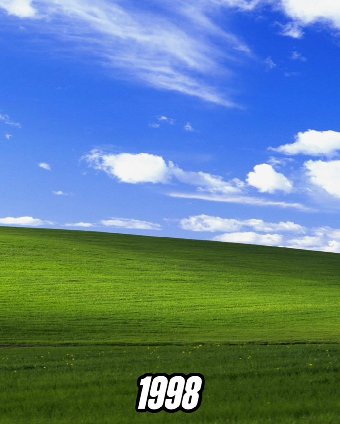People Are Shocked When They Find Out How The Iconic Window XP Wallpaper Hill Looks Now