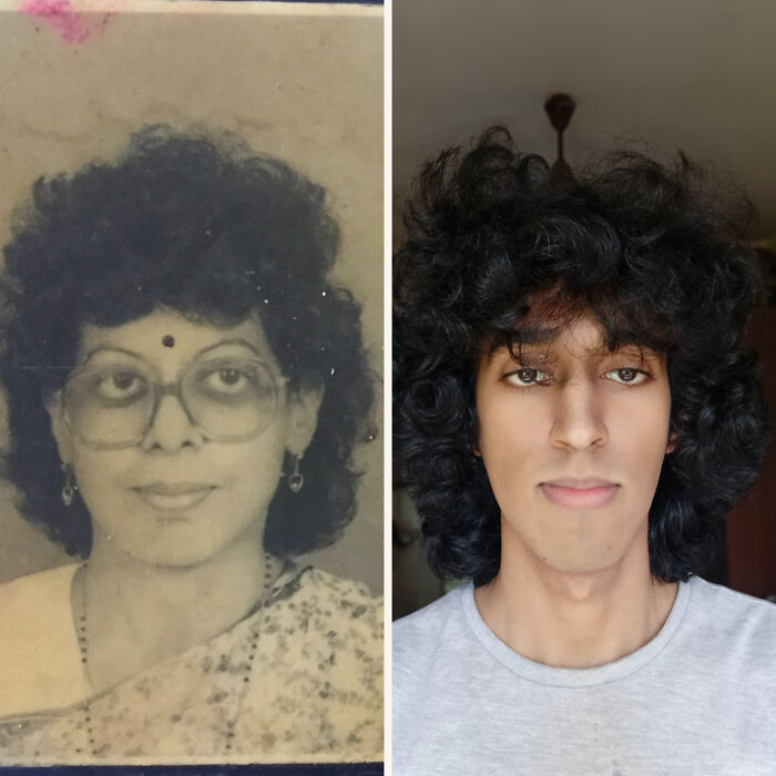 Me And My Mother With The Same Hairstyle!
