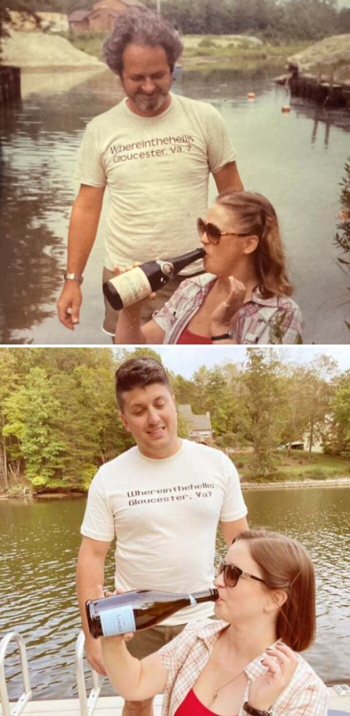 Recreated My Favorite Picture Of My Dad And Late Mother This Weekend