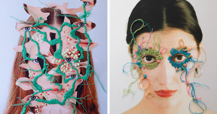 36 niezwykłych portretów ukazujących surrealny świat kolażu artystki Katy Williamson