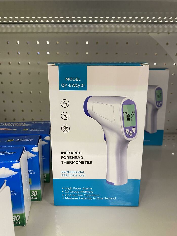 A product box with a typo that reads precious instead of precise in packaging fails.